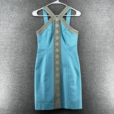 Lilly Pulitzer Vena Stretch Shift Dress Women Size 00 Bali Blue NEW - Image 1 of 4