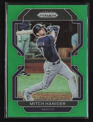 2022 Panini Prizm #65 Mitch Haniger Green Prizm Seattle Mariners - Image 1 of 2