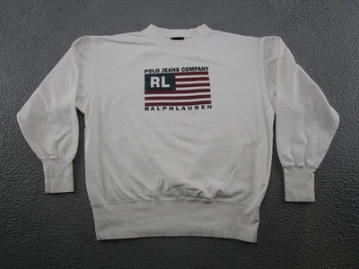 Sudadera De Colección Y2K Ralph Lauren Polo Jeans Company Deletrear Bandera Logo Talla M Foto 1 de 4