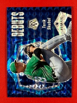 2021 Panini Mosaic Debuts Tarik Skubal #PD12 Reactive Blue Mosaic Prizm (RC) - Image 1 of 2