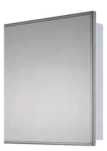 Ketcham 184-Sm 24" X 24" Deluxe Surface Mounted SS Framed Medicine Cabinet. GB - Picture 1 of 2