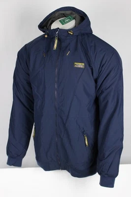 L.L.Bean Insulated 3 Season Bomber Hooded Jacket Full Zip Medium M Tall Navy Blu - Image 1 of 4