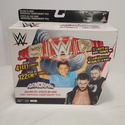 WWE Airnormous INFLATABLE Deluxe FX Universal Championship Belt w/Lights - NEW - Image 1 of 4