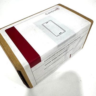 Control4 Wireless 2-Button Keypad #C4-KP2-Z-W  (White) - Image 1 of 2