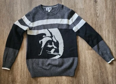 Свитер для мальчиков GAP Star Wars Collab размер XL 12 Darth Vader черный серый шерстяная смесь - Изображение 1 из 4