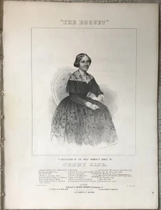 "THE PASTURE" PARTITURAS DE CANCIONES POPULARES SUECAS CON LITOGRAFÍA DE JENNY LIND EN MUY BUENA CONDICIÓN+ - Imagen 1 de 2