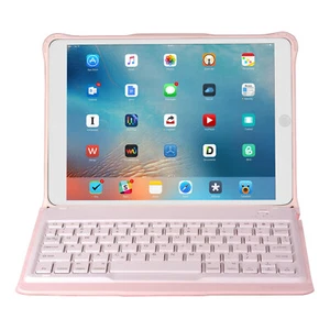 Laser Pink Bluetooth Keyboard Case for iPad 10.2" - Protective Cover - Bild 1 von 3