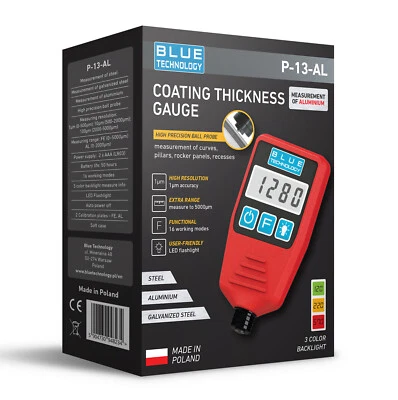 Schichtdickenmessgerät für auto P-13-AL Lackmessgerät für Stahl,Alu-Karosserin - Bild 1 von 4