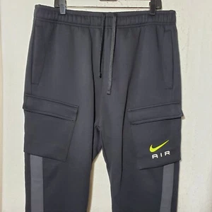 Nike Air Fleece Cargo Hose Herren XL Schwarz Jogginghose Obsidian Neu mit Etikett - Bild 1 von 10