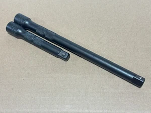 NEW Proto Tools USA 2pc 1/2" Drive Black Knurled Extension Set, 5" & 10" Long - Picture 1 of 7
