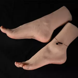 NUOVO manichino in silicone platino ragazza piedi ad arco alti giunto posizionamento arbitrario - Foto 1 di 17