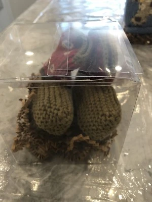 New In Box Art Walk Knit Red Cowboy Boots Shoes Newborn 0-6 Months - Imagem 1 de 4