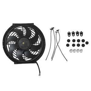 Ventilador Delgado Universal 10" Push Pull Radiador Eléctrico Enfriamiento 12V 80W con Kit de Montaje - Imagen 1 de 10