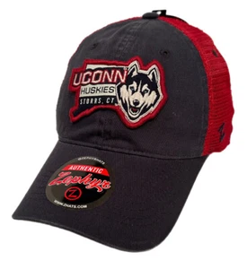 Zephyr NCAA UCONN Huskies RARE “Roadside" Unstructured Curved Bill Mesh Hat NWT - Picture 1 of 6