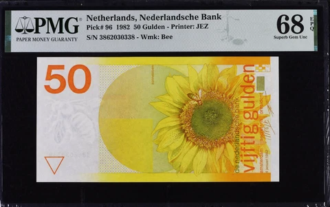 Netherlands, 1982, 50 Gulden, PMG 68 ,P-96 Cover
