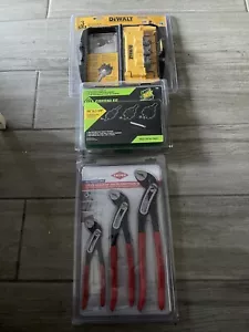 Lote 3 Herramientas DeWalt DWACM1802 Kit de Sierra de Agujero, Corte de Metal Greenlee Knipex Alicates - Imagen 1 de 4