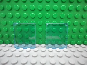 Lego 2 Trans Hellblau 1x4x3 Flachglas Linse Öffnung für Fenster NEU - Bild 1 von 1