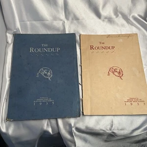ORIGINAL 1933 & 1935 RAWLINS HIGH SCHOOL "THE ROUNDUP" JAHRBÜCHER; RAWLINS, WYO - Bild 1 von 19