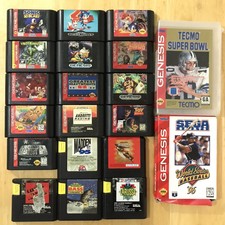 Big Huge Lot of 20 Sega Genesis Games Sonic Little Mermaid Taz Vectorman Tested