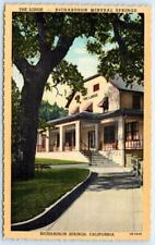 BUTTE COUNTY, CA California ~ Roadside LODGE RICHARDSON SPRINGS 1945  Postcard