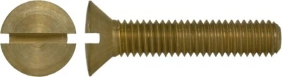Vite Con Testa A Fessura DIN 88 Per Ristrutturazione Di Auto D'Epoca In Ottone - Immagine 1 di 3
