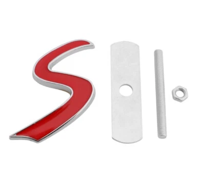 3D S Emblem Kühlergrill Vorn Badge Auto Sticker Frontgrill Für Mini Cooper S JCW - Bild 1 von 4