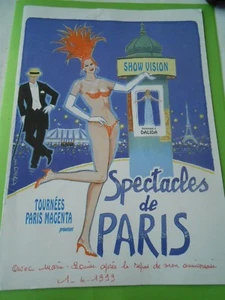 Programme Spectacle de Paris Tournées Hommage Dalida 1999 - Imagen 1 de 2