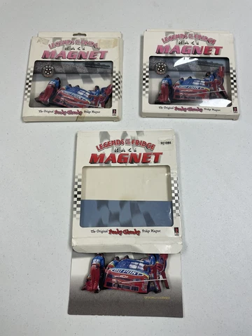 Vintage Lot Of 3 Jeff Gordon Legends Of The Fridge Magnets￼ New NOS Cover