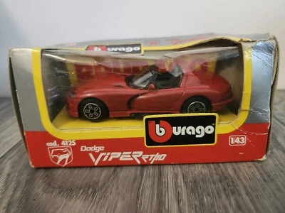 Coche deportivo diecast Burago Dodge Viper RT/10 rojo Foto 1 de 4