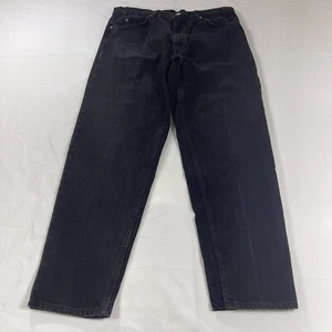 Vintage Levis Men's 38x30 550 Black Denim Jeans Relaxed Tapered Orange Tab 90s - Picture 1 of 15