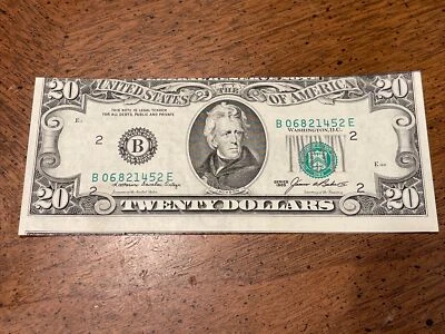 ((ERROR - MISALIGNED)) 1985 Federal Reserve Note $20 - New York - Uncirculated - Image 1 of 4