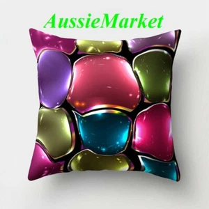 1 x cushion cover pillow case colourful pattern home house lounge chair decor - Picture 1 of 2