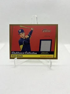 2016 Topps Heritage Clubhouse Collection Relics Gold /99 Ryan Braun #CCR-RB - Picture 1 of 1