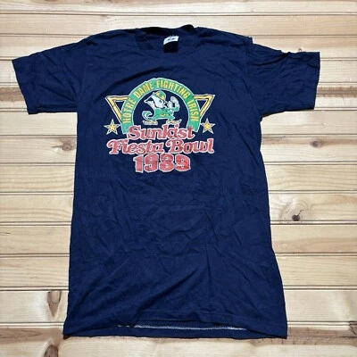Camisa De Colección Notre Dame Fighting Irish Sunkist Fiesta Bowl Fútbol 1989 Talla M Foto 1 de 4