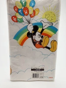 Cubierta de mesa de papel de fiesta vintage Disney Mickey Mouse - cumpleaños 54x96 - Imagen 1 de 7