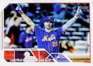 2023 Topps Update US292 WALK IT OFF PETE ALONSO NEW YORK METS          FREE SHIP