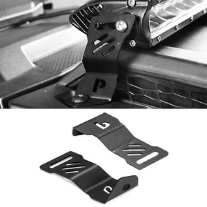 UTV Front Hood 10-11" LED Light Bar Mounting Bracket For Polaris RZR PRO R/R 4 - Picture 1 of 13