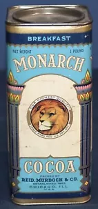 Contenedor de cacao Monarch Breakfast, 1 lb., alto, completo - Reid Murdoch & Co. - Imagen 1 de 6