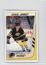 1989-90 Panini Album Stickers Craig Janney #198 Rookie RC