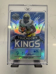 Ja'MARR CHASE 2021 Leaf Metal Draft Touchdown Kings RC Rookie Auto /35 - Picture 1 of 2