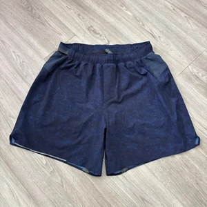 Lululemon Men’s Surge Lined Athletic Shorts Blue Size Medium - Picture 1 of 8