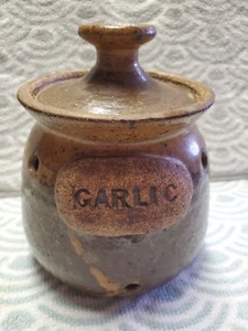 Vintage 1984 Pickenpaugh Pottery Garlic Jar - Picture 1 of 7