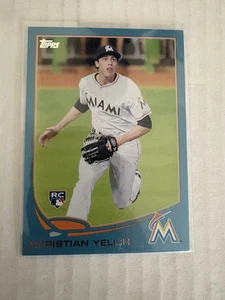 2013 Topps Update Blue Christian Yelich Rookie Card #US290 Milwaukee Brewers - Picture 1 of 2
