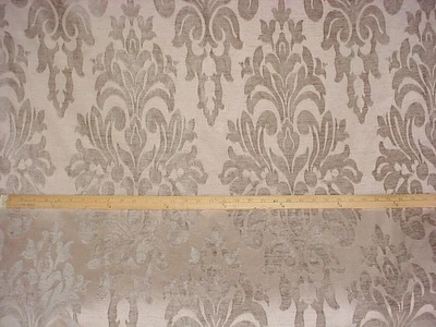 3-7/8Y KRAVET 17429 TEJIDO TAPIZADO BEIGE TOPO PROFUNDO CHENILLA FLORAL DAMASCO Foto 1 de 4