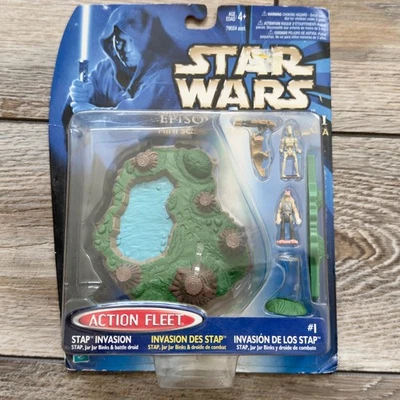 Star Wars Episode I Action Fleet Mini Scenes 1 Stap Invasion Galoob Sealed - Image 1 of 4