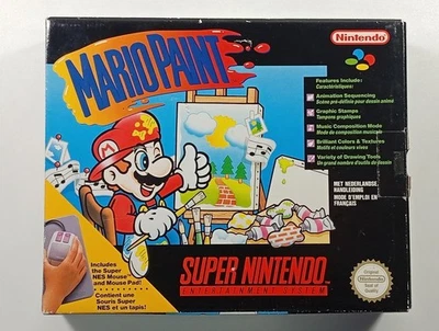 MARIO PAINT (BUNDLE) SUPER NINTENDO (SNES) PAL-FAH (COMPLETE - GOOD CONDITION) - Photo 1/4