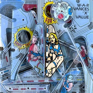 Data East Laser War Pinball Máquina Campo de Juego Plástico Set NUEVO DE LOTE ANTIGUO ORIGINAL RARO - Imagen 1 de 8