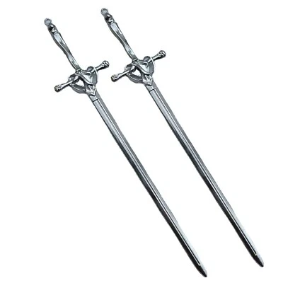 2 Pcs Metal Sword Hair Sticks Vintage Hair Chopsticks Simple and Elegant Hair... - Image 1 of 4