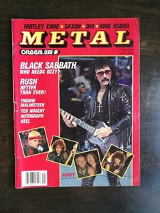 Creem Close Up Metal Magazine September 1985 Black Sabbath RUSH Accept 624 - Picture 1 of 2