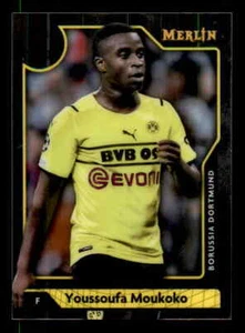 2021-22 Topps Chrome Merlin #43 Youssoufa Moukoko Dortmund - Picture 1 of 2